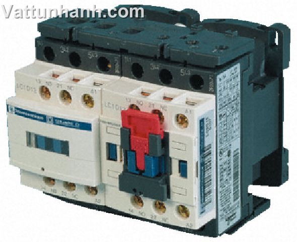 contactor, reversing, screw clamp, DIN rail mounting, 25A, 24Vdc, 230Vac, 400Vac, LC2D25BD