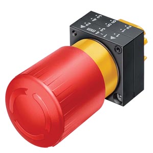 Siemens 22MM PLASTIC ROUND ACTUATOR: EMERGEN.-STOP