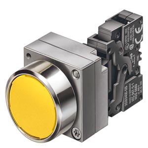 Siemens 22MM METAL ROUND COMPLETE UNIT COMBINATION: