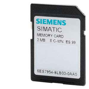 MEMORY CARD FOR S7-1200 CPU 3, 3 V NFLASH, 2 MBYTE - 6ES7954-8LB01-0AA0