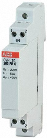 Arrester, type 2, industrial circuit protection, low current, OVR series, single pole
