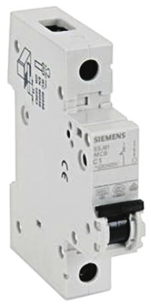 Safetydevices, installation, line protective switch, MCB, typeC, 1+N-pole, 10A, 230V, series of 5SJ6