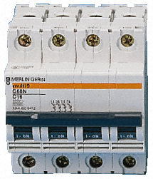 Switch, disconnector, 4 poles, 100A, 380/415V