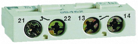 contact block, front, auxiliary, 3 pole, manual, GVAED101