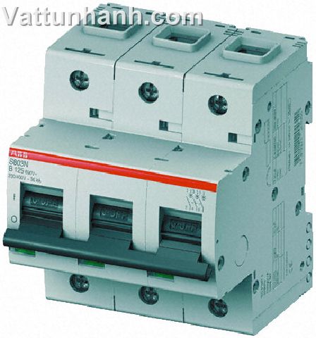 MCB,36kA,Type B characteristic,triple pole,100A,35mm capacity,S800