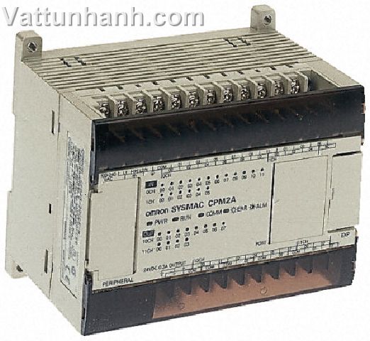 PLC,CPM2A,CPU,24x24Vdc I/P,16 transistor PNP O/P,RS232 comms port,100-240Vac supply