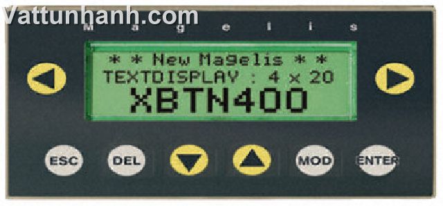 Back-lit LCD,from 1x5 up to 4x20 characters,powered by PLC
