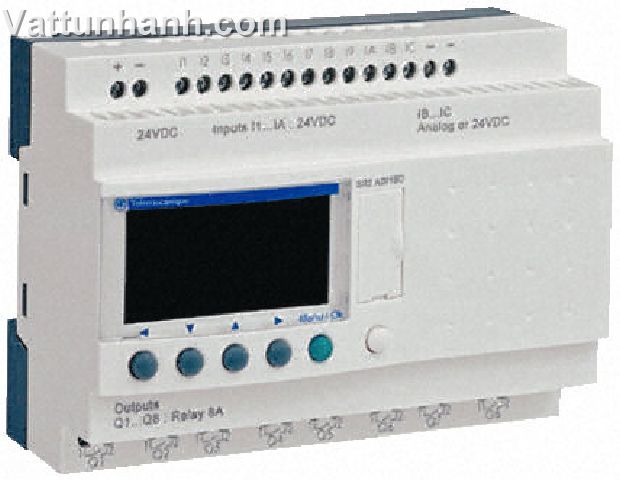 PLC,logic module,zelio,12 i/p,8 o/p relay,lcd display,programming keys,no clock,24Vdc