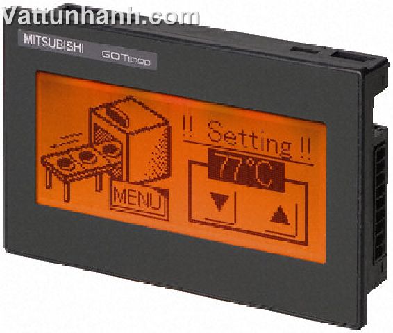 Panel,operator,text only,5Vdc,RS232/RS422,LED backlit,LCD touchscreen,monochrome,3.7in,IP67,GT1020-L