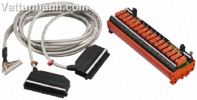 Connector, DIN rail, interface, PLC, 8 I/Ps, analogue, SLC 500, 3m lead