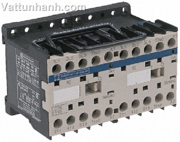 Contactor, mini, 3 pole, k, 4kW, 230Vac, 9A, reversing, 1N/C