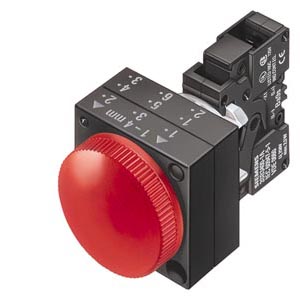 Siemens 22MM PLASTIC ROUND COMPLETE UNIT COMBINATION: